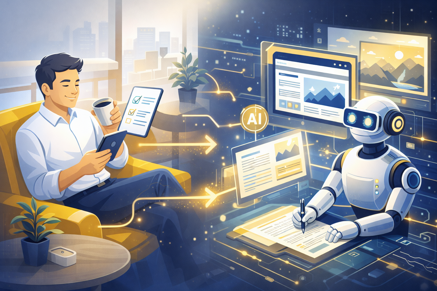 AIが文章・画像を作成